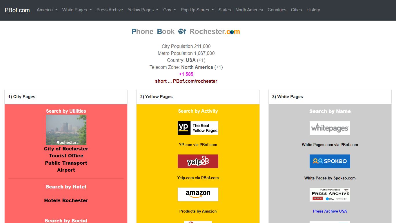 Phone Book of Rochester.com +1 585 - Whitepages